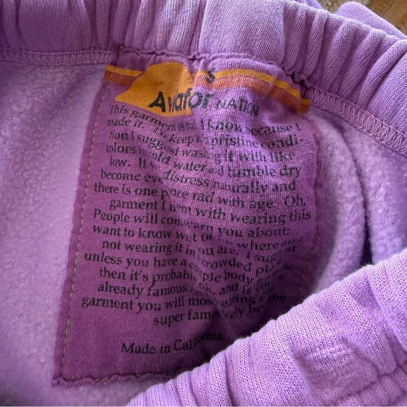 Aviator Nation Purple Sweatpants - Picture 3 of 3